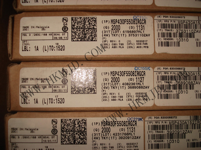 MSP430 MCU MSP430F5508IRGCR 超低功耗16位微控制器，適用于各種應用