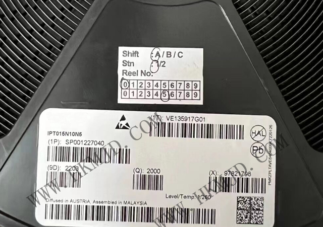 【出售INFINEON】N溝道 MOSFET IPT015N10N5 OptiMOS? 5功率晶體管，100V