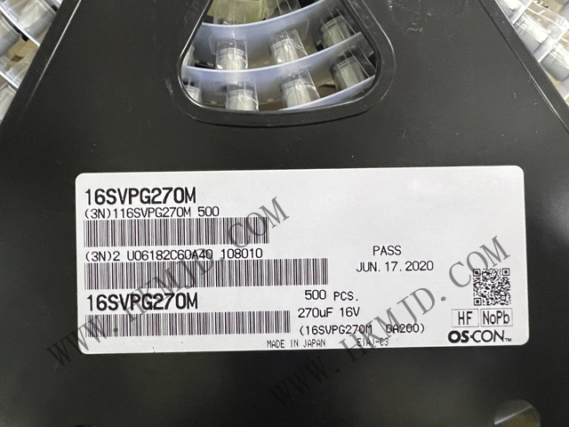 出售松下《16SVPG270M》270 μF 16 V 鋁聚合物電容器 徑向，Can - SMD
