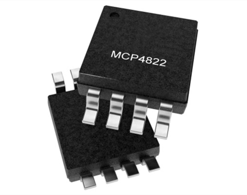 MCP4822T-E/SN內(nèi)置基準(zhǔn)電壓源的雙通道、12位數(shù)模轉(zhuǎn)換器（DAC） 8SOIC