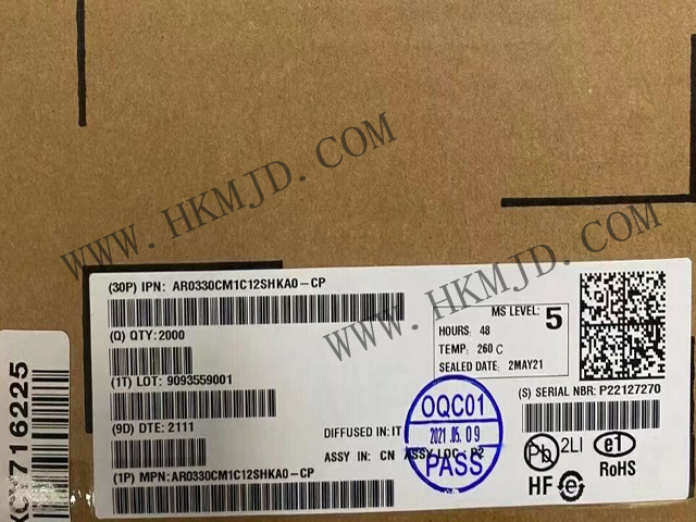 【分銷onsemi】AR0330CM1C12SHKA0-CP CMOS 圖像傳感器，300 萬像素，1/3 英寸
