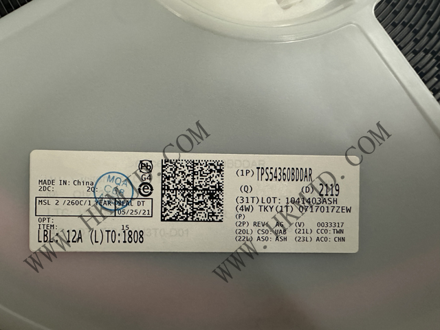 （分銷TI）電源IC TPS54360BDDAR 60V 輸入、3.5A 降壓直流/直流轉(zhuǎn)換器