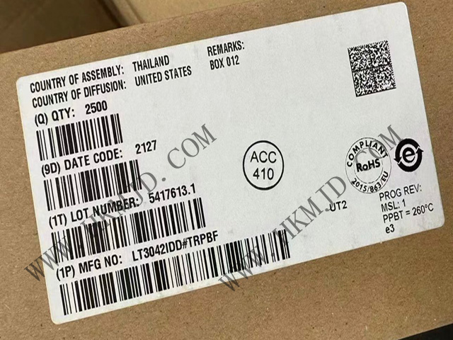 【出售】LT3042IDD (ADI) 20V、200mA、超低噪聲、超高 PSRR RF 線性穩(wěn)壓器