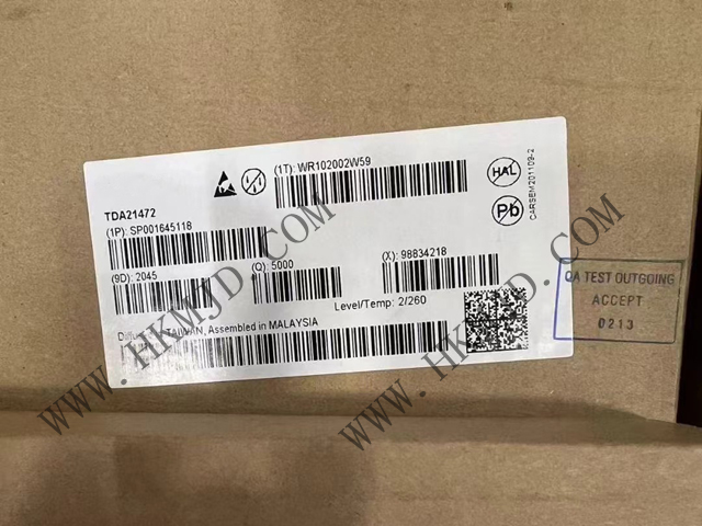 DC/DC開關(guān)轉(zhuǎn)換器Infineon TDA21472 70A、1.5MHz 開關(guān)頻率