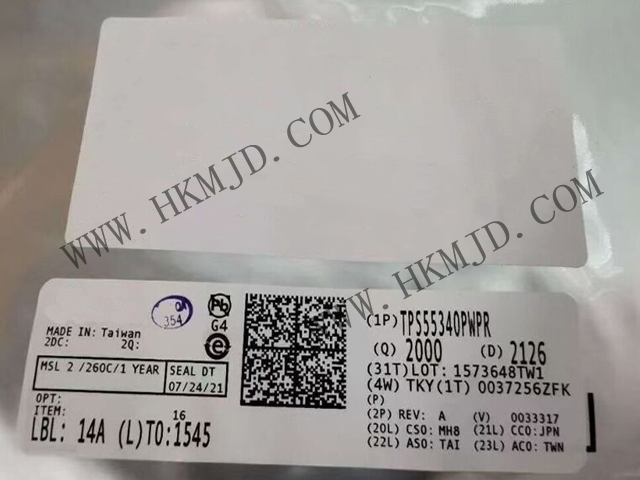 【德州儀器】具有5A、40V  TPS55340PWPR 集成式電源開關(guān)的單片非同步開關(guān)穩(wěn)壓器