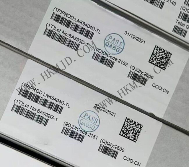LNK6404D：適用于適配器和充電器的節(jié)能、精確的初級側(cè)調(diào)節(jié)CV/CC切換器