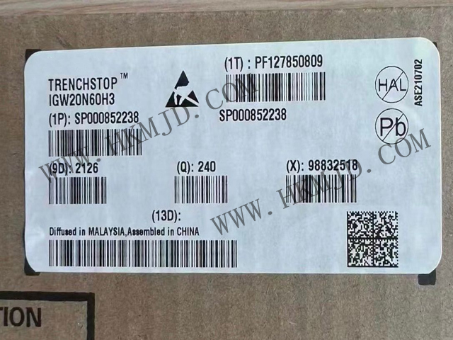 【分銷英飛凌IGBT晶體管】IGW20N60H3 600 V，20 A IGBT 分立式，采用 TO-247 封裝