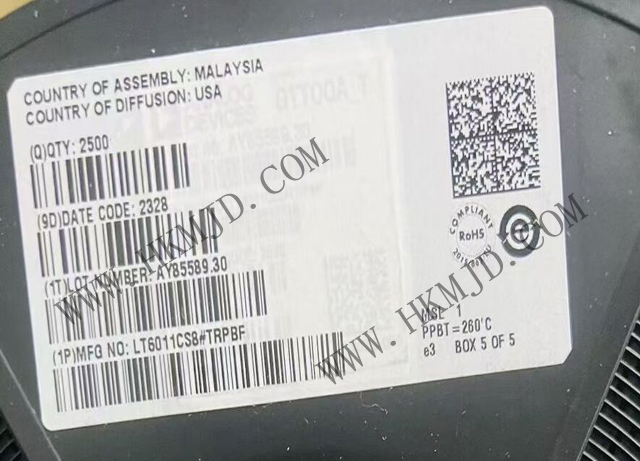 ADI LT6011CS8 雙通道 135μA 軌至軌輸出精密運算放大器