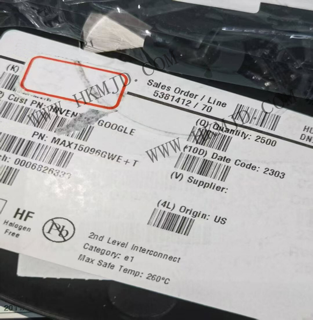 Maxim MAX15096GWE 6A集成熱插拔/電子斷路器